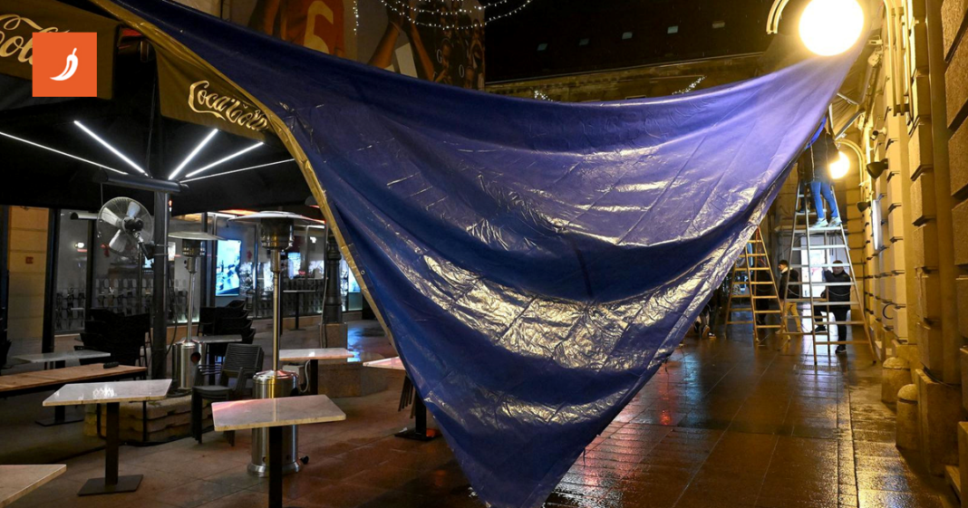 VIDEO Ovako ugostitelji na zagrebačkoj špici pokušavaju spasiti Badnjak od kiše