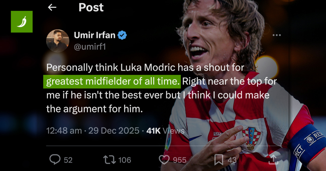 BBC-ov analitičar: Modrić je vjerojatno najveći veznjak ikad. Fanovi: Molim te, nemoj