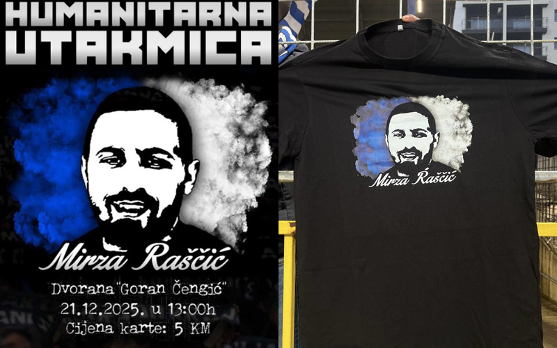 Danas humanitarna utakmica Manijaka i Pomozi.ba za Mirzu Raščića