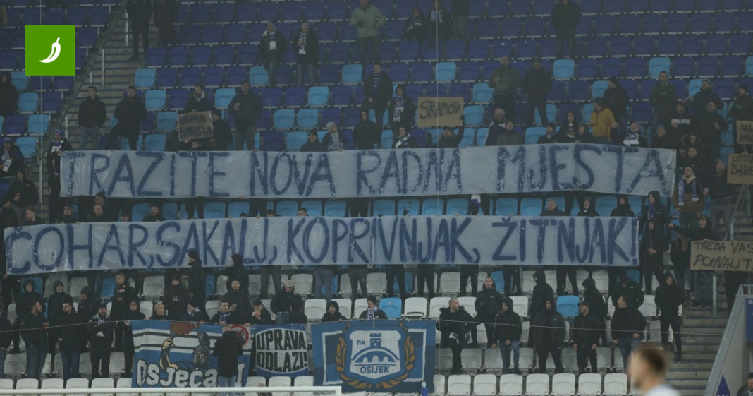 Kohorta transparentom poslala poruku Upravi Osijeka. Evo što su napisali