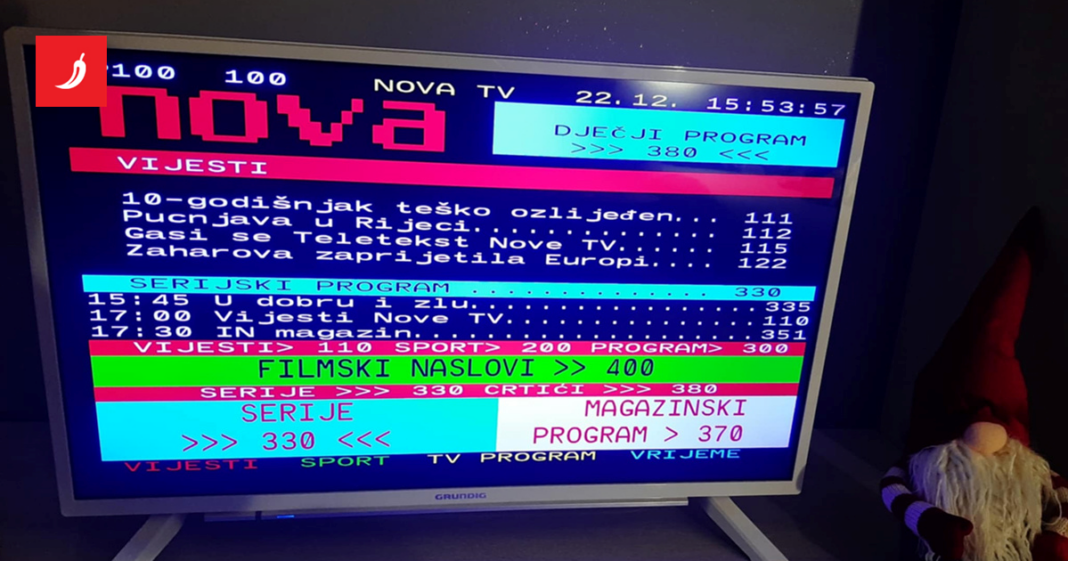 Nova TV gasi teletekst