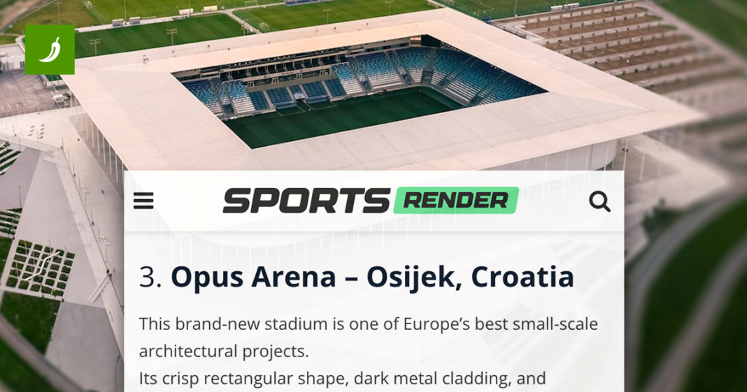Opus Arena uvrštena među najljepše stadione u Europi