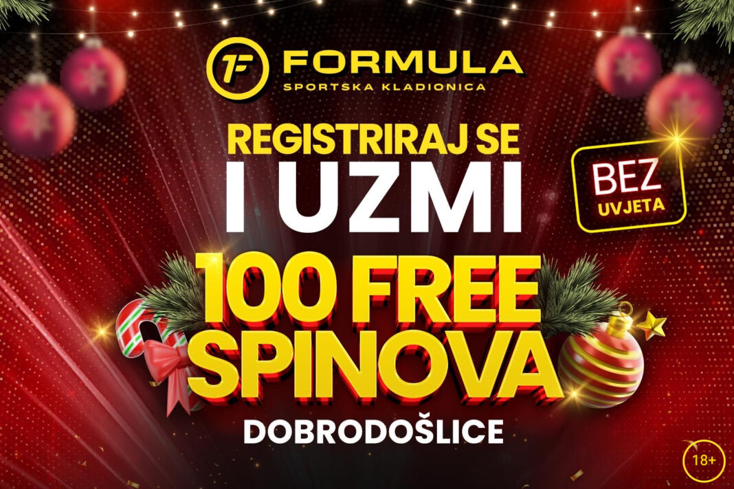 PROMO/ Formula: Uzmi 100 free spinova + 200% bonusa na klađenje uživo