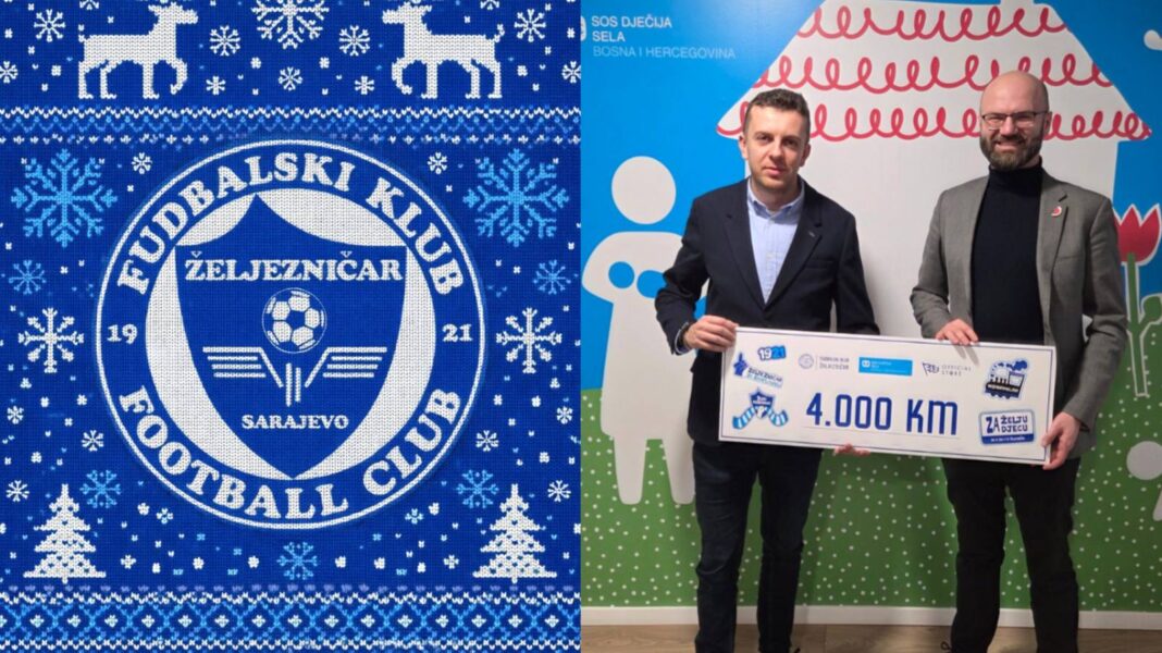 Plavi za plave: Željezničar donirao 4.000 KM SOS Dječijim selima BiH