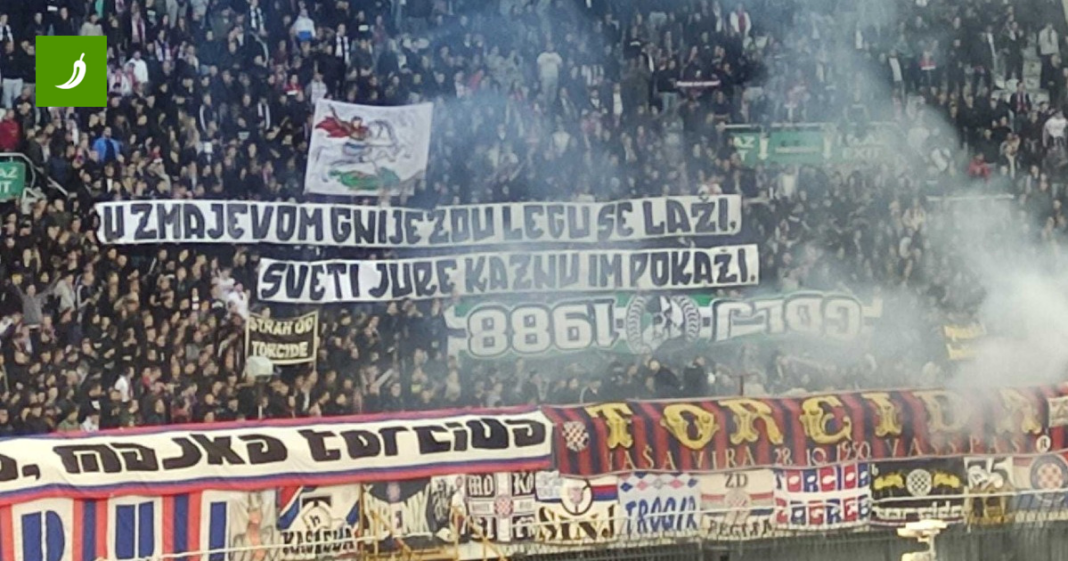 Torcida zapalila oteti transparent navijača Olimpije iz Ljubljane