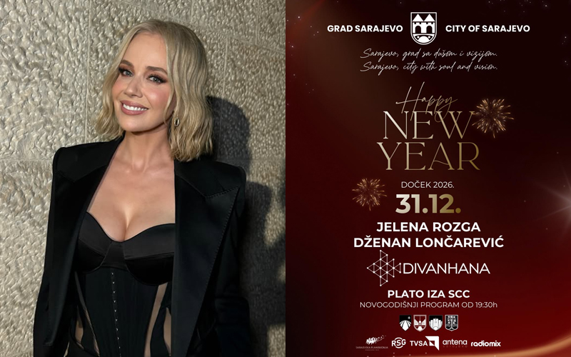 Pored Jelene Rozge na sarajevskoj novogodišnjoj bini će pjevati Divanhana i Dženan Lončarević – Crna hronika