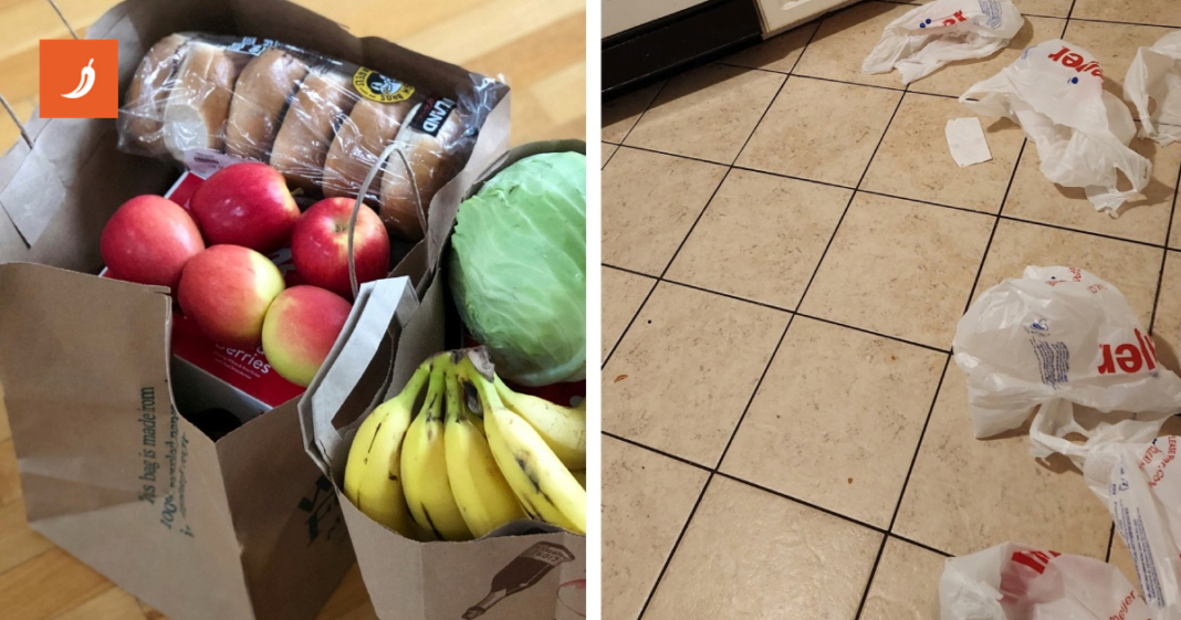 Zamolila je dečka da raspremi namirnice. Ono što je napravio naljutilo je mnoge Zamolila je dečka da raspremi namirnice. Ono što je napravio naljutilo je mnoge