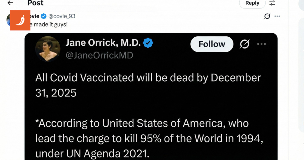 Antivakserica tvrdila da će svi cijepljeni protiv COVID-a umrijeti do 31.12.2025. 😶 Antivakserica tvrdila da će svi cijepljeni protiv COVID-a umrijeti do 31.12.2025. 😶