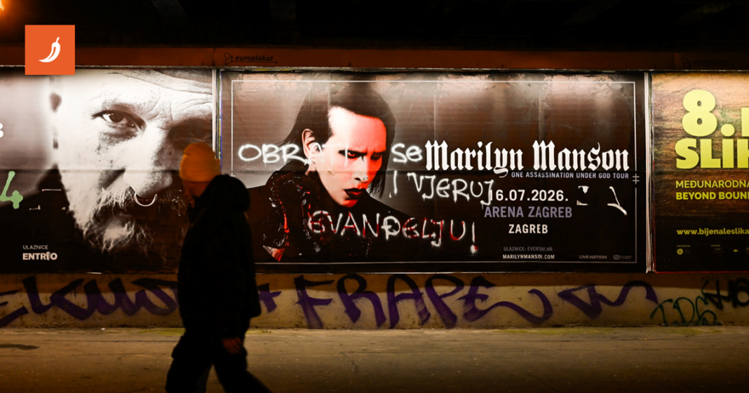 “Obrati se i vjeruj evanđelju!”: Osvanula poruka na plakatu Marilyna Mansona