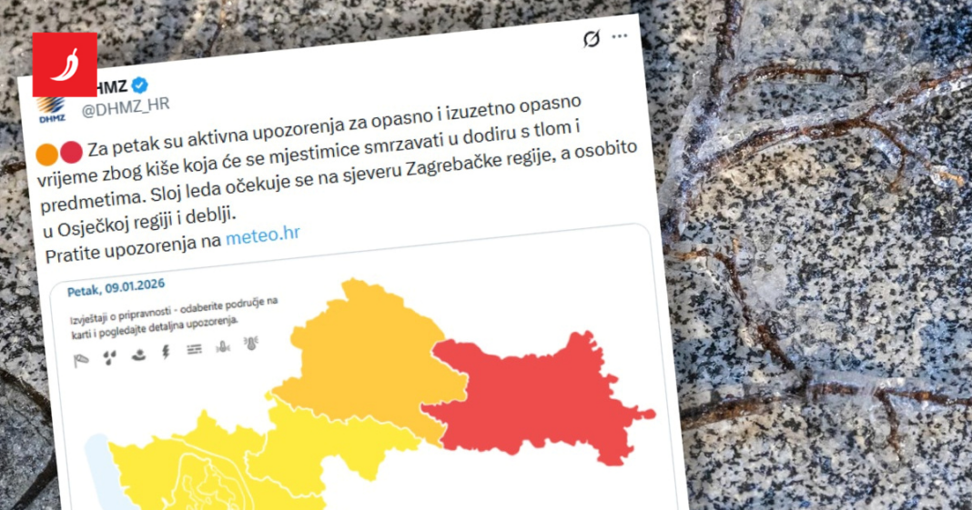 DHMZ objavio upozorenje za zagrebačku i osječku regiju: “Bit će opasno vrijeme”