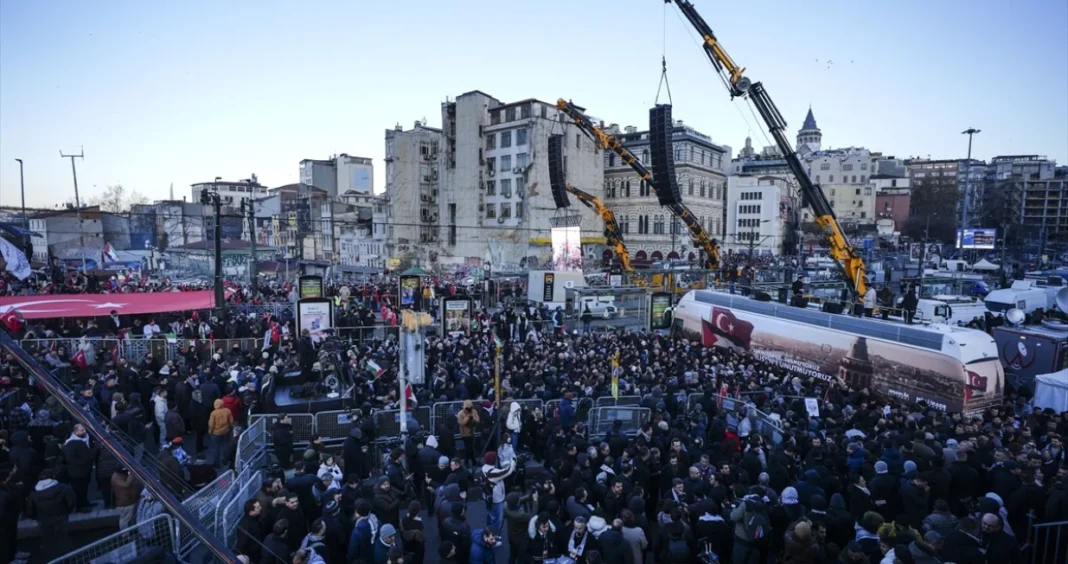 (FOTO) Nevjerovatne slike iz Istanbula: Pola miliona ljudi na ulicama u znak podrške Palestini