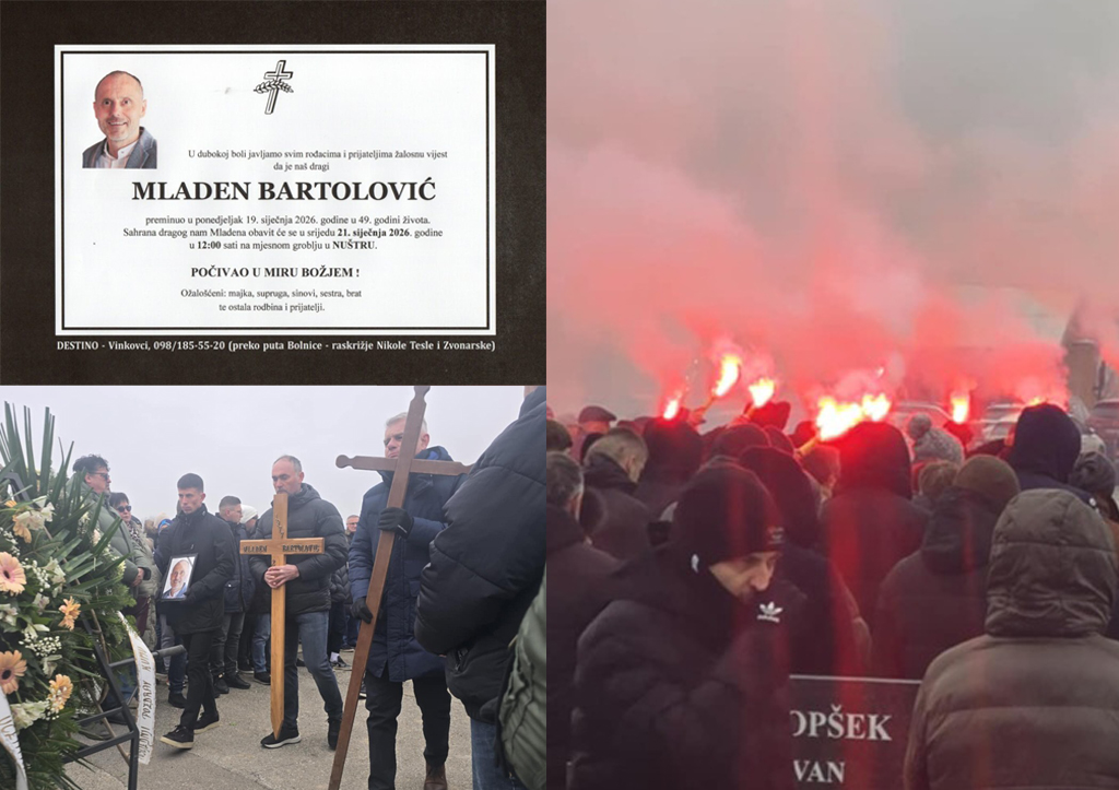 FOTO/ Sahranjen Mladen Bartolović: Počast odali predstavnici Saveza Hrvatske, ali ne i iz FS BiH