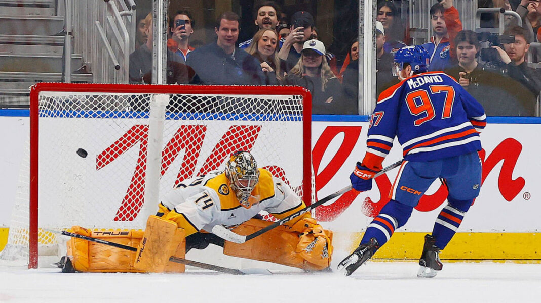 Het-trik McDavid, Draisaitl na 99