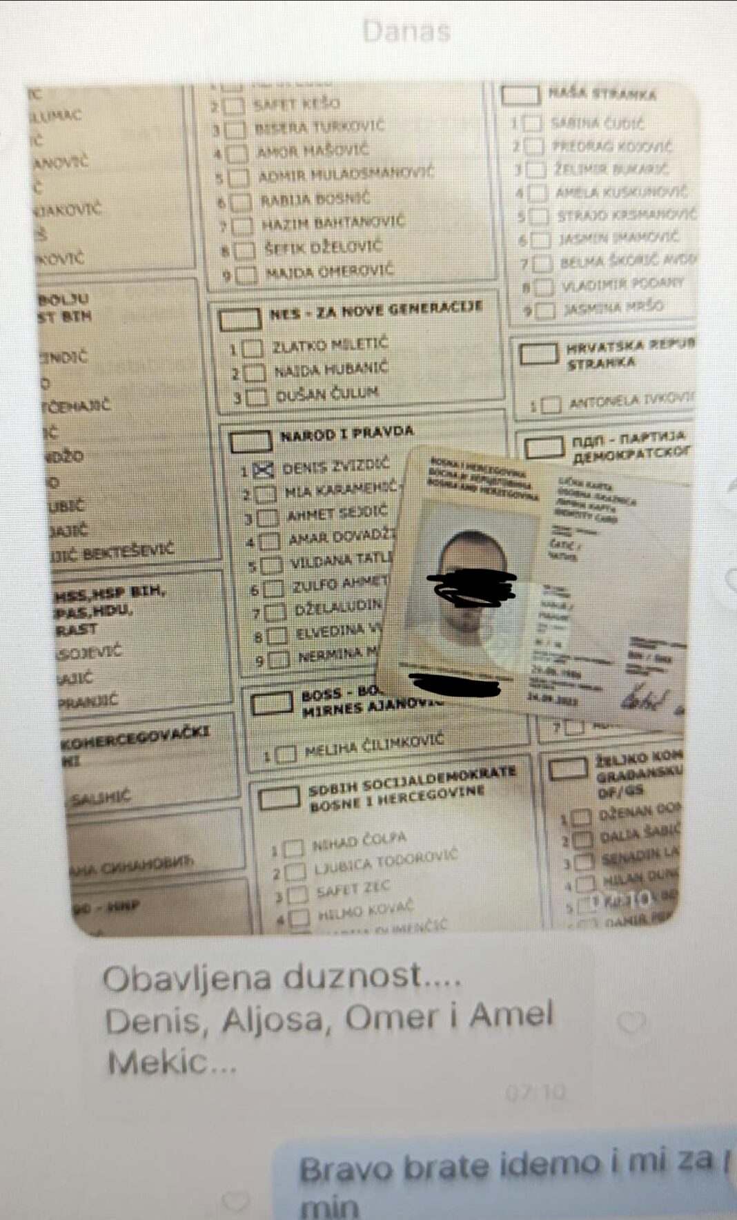 Objavljujemo prepiske iz Čamparinog telefona: Federalni policajci skupljali glasove za NiP, a zauzvrat članovi NiP-a lobirali za njihovo unapređenje! – Istraga .ba Objavljujemo prepiske iz Čamparinog telefona: Federalni policajci skupljali glasove za NiP, a zauzvrat članovi NiP-a lobirali za njihovo unapređenje! - Istraga .ba