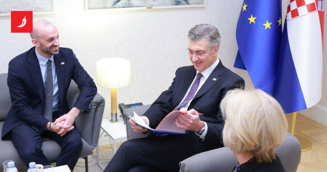 Plenković u Banskim dvorima razgovarao s francuskim ministrom Plenković u Banskim dvorima razgovarao s francuskim ministrom