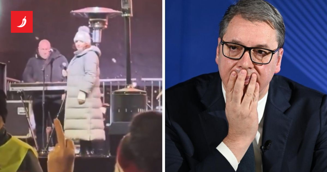 Publika grudama prekinula koncert Ane Bekute u Čačku, Vučić poludio