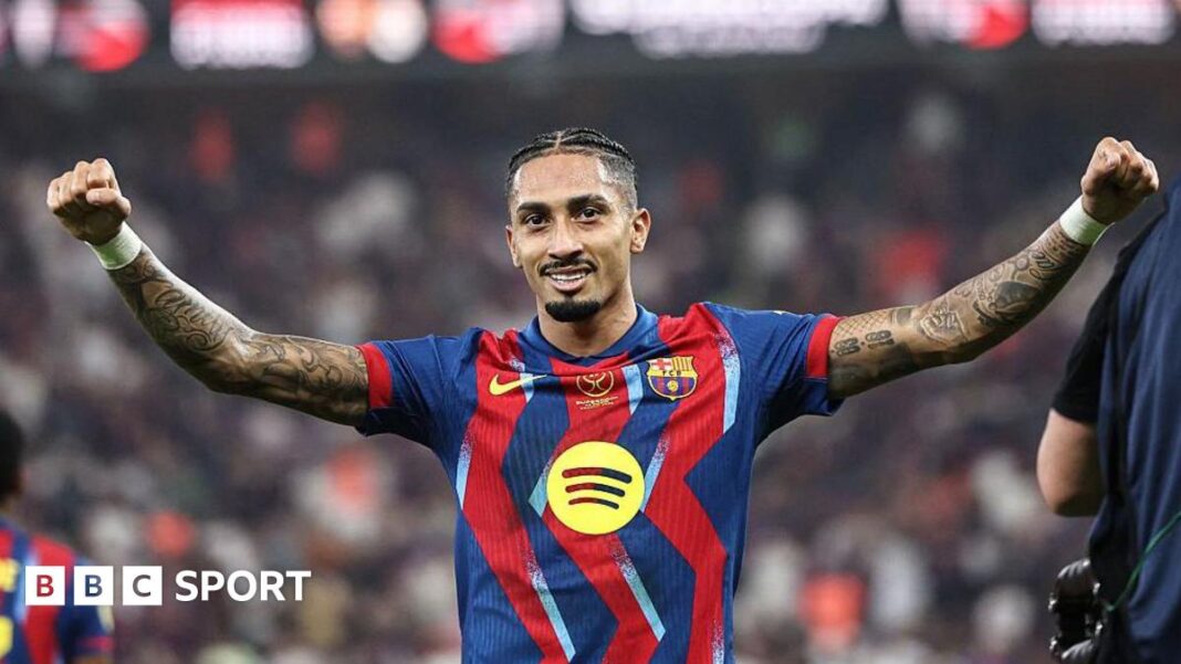 Raphinha: Kako je Hansi Flick promijenio formu napadača Barcelone