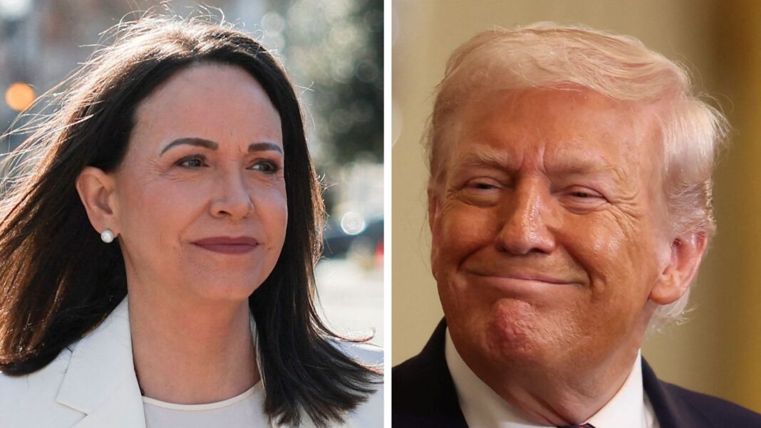 Trampu je Nobelovu nagradu za mir uručio njen dobitnik iz Venecuele u Bijeloj kući