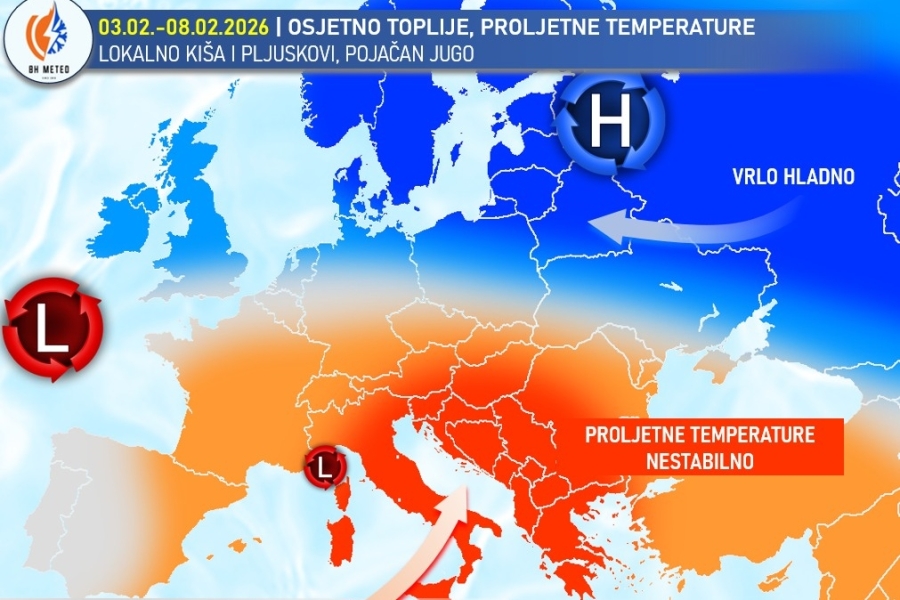 ZIMSKI SAN JE ZAVRŠEN: Do sredine februara ništa od snijega, južina preuzima potpunu kontrolu