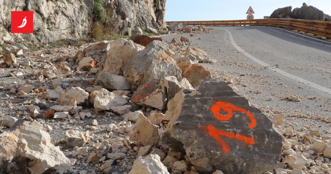 Zbog učestalih odrona počeli radovi na sanaciji ceste Makarska-Vrgorac