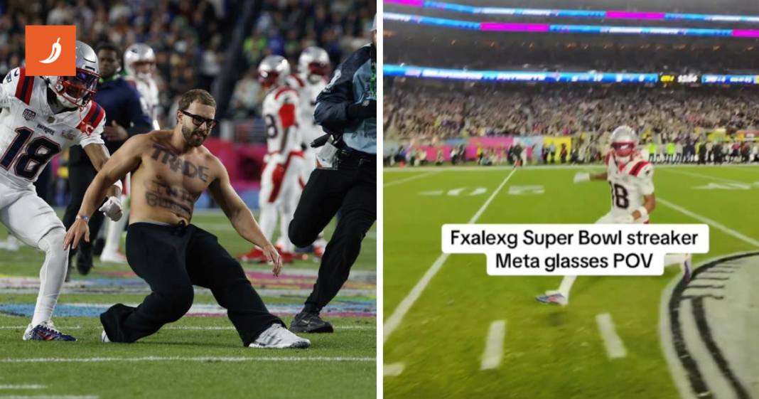 Tip koji je upao na Super Bowl sve snimio Meta naočalama: “Nikad me ne bi uhvatili”