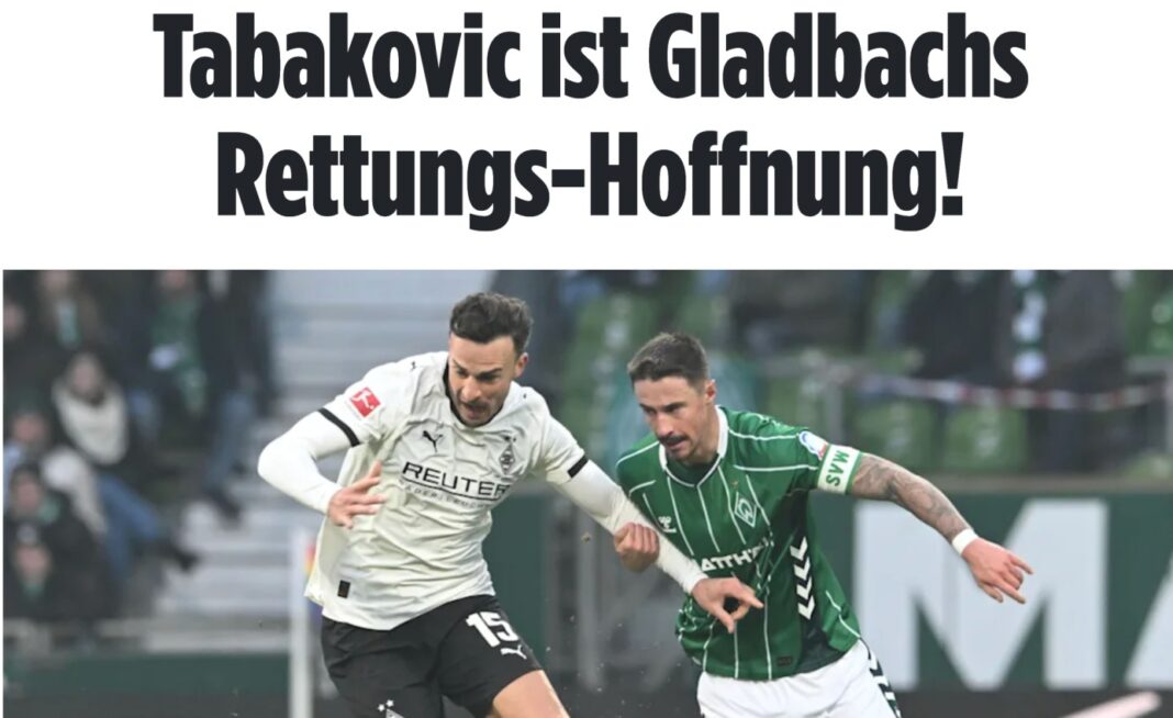 Bild o Zmaju: Tabaković je Gladbachova nada za spas!