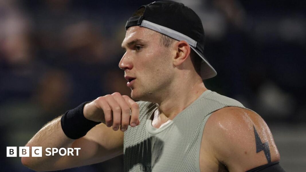 Jack Draper gubi od Arthura Rinderknecha na teniskom prvenstvu Dubaija