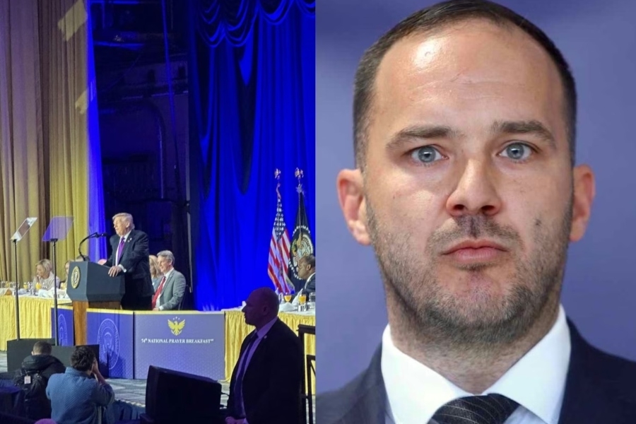 OTIŠAO SA STRICEM U WASHINGTON: Vico Zeljković objavio fotografiju Donalda Trumpa sa Nacionalnog molitvenog doručka (FOTO)