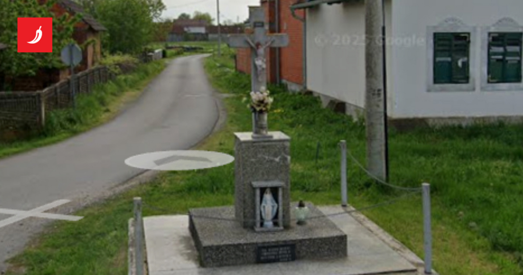 Pijan se zabio u raspelo u Pitomači i pobjegao