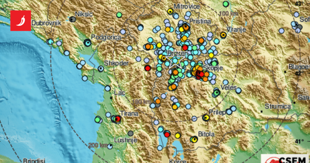 Potres od 4.7 na granici Kosova i Makedonije
