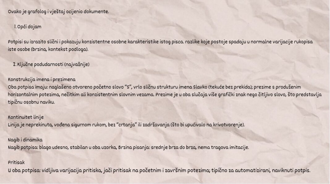 Šta otkriva „analiza“ Domagoja Margetića: AI-stručnjak grafolog, četnici koji ne znaju ćirilicu i novinar kojem svi povjeravaju tajne spise – Istraga .ba