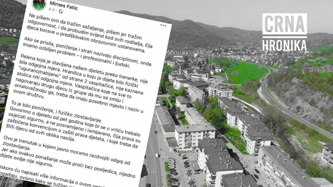 Vaspitačice u Hadžićima okrutne: Mališanu stavili pelenu preko trenerke kako bi ga kaznili