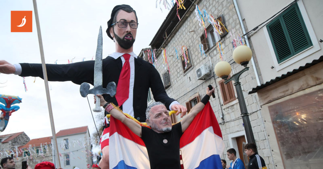 FOTO I VIDEO Tomislav Tomašević kao krnje na maškarama u Kaštel Kambelovcu