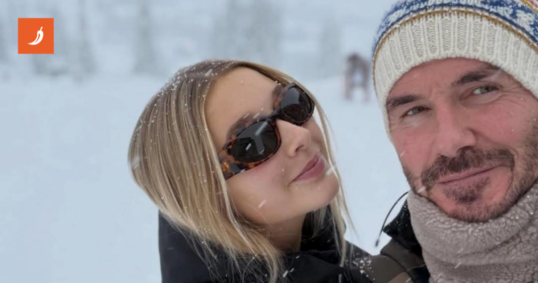 David Beckham uživa na skijanju s kćeri Harper, objavio je fotke