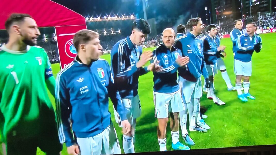 Bilino Polje pokazalo klasu: Nije bilo zvižduka na himnu Italije, počelo finale baraža za Mundijal 2026 Bilino Polje pokazalo klasu: Nije bilo zvižduka na himnu Italije, počelo finale baraža za Mundijal 2026