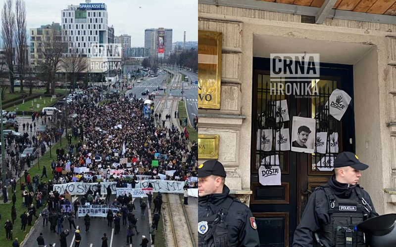 Danas novi protesti studenata i građana, Skuština Kantona Sarajevo o ostavci premijera Uka Danas novi protesti studenata i građana, Skuština Kantona Sarajevo o ostavci premijera Uka