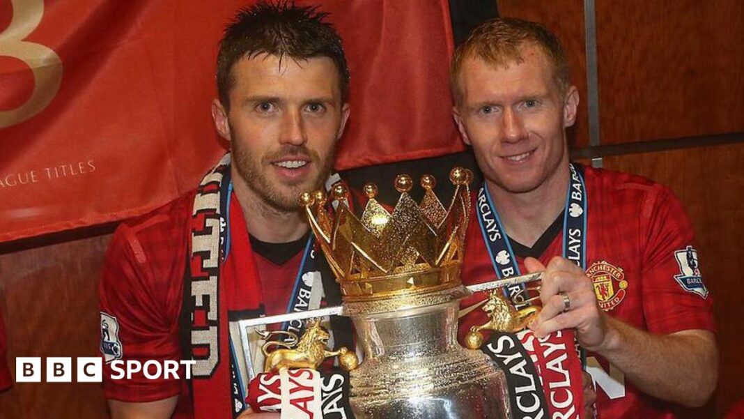 Manchester United: Paul Scholes nije imao namjeru da uvrijedi Michaela Carricka Former Manchester United midfielders Michael Carrick and Paul Scholes