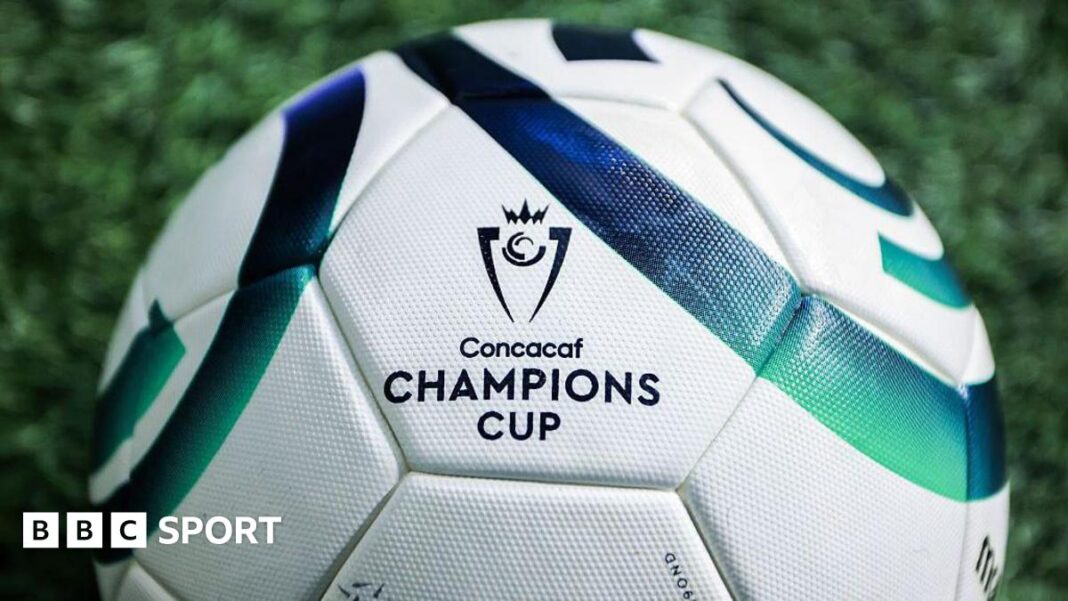 Mount Pleasant protiv LA Galaxy: Deset igrača sa Jamajke odbilo je ulazak u SAD na remiju Kupa šampiona u Concacaf-u A picture of the official ball for the Concacaf Champions Cup