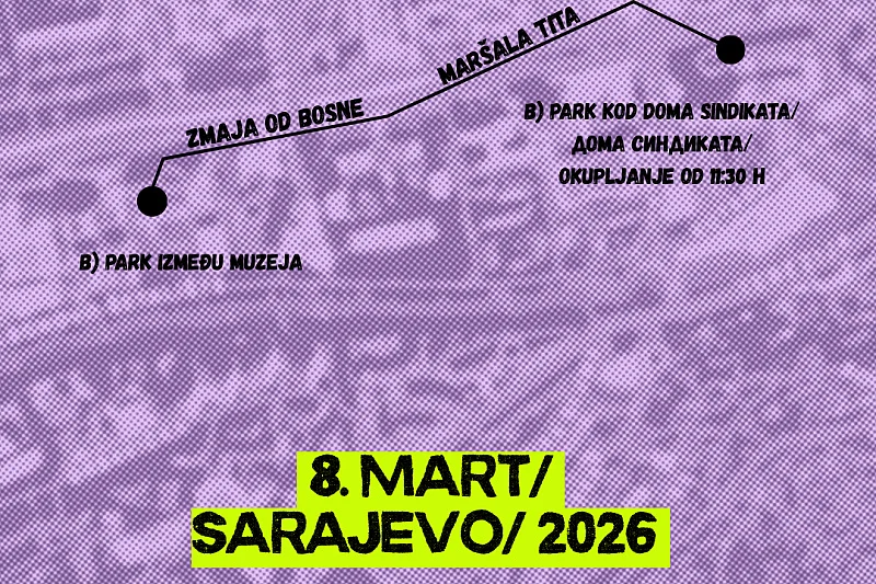 Osmomartovski marš u Sarajevu: “Sigurnost žena je javna obaveza” Osmomartovski marš u Sarajevu: “Sigurnost žena je javna obaveza”