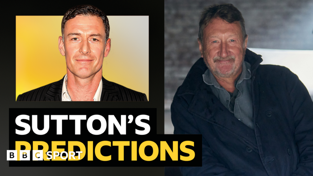Predviđanja Premijer lige: Chris Sutton protiv Peaky Blindersa, kreator Stevena Knighta – i AI A picture of Chris Sutton with wording next to it that says BBC Sport columnist Chris Sutton