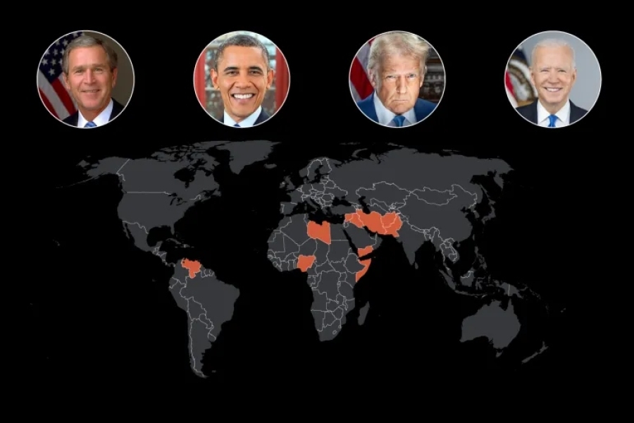 SVE U SLUŽBI ‘MIRA’: Koliko su zemalja Amerikanci bombardovali od 2001. godine i koliko je to koštalo? SVE U SLUŽBI 'MIRA': Koliko su zemalja Amerikanci bombardovali od 2001. godine i koliko je to koštalo?