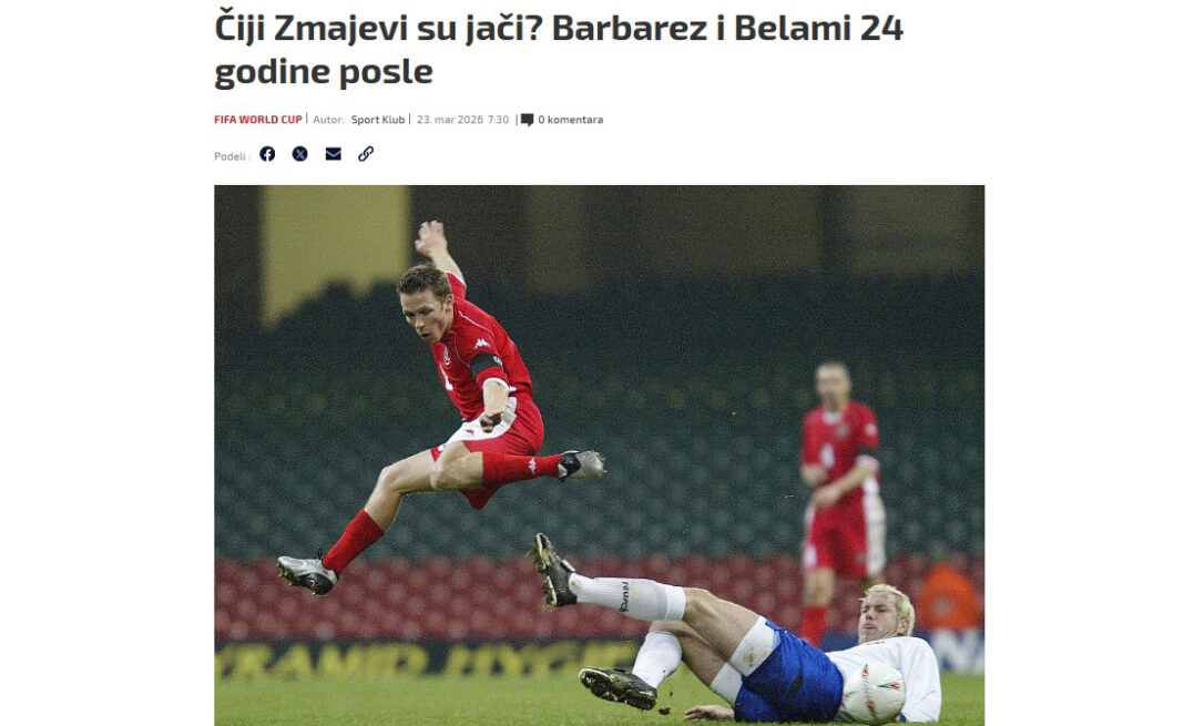 Srbijanski Sportklub najavljuje Vels – BiH: Barbarez brzo posložio stvari, malo ko je očekivao BiH iznad Austrije ili Rumunije Srbijanski Sportklub najavljuje Vels – BiH: Barbarez brzo posložio stvari, malo ko je očekivao BiH iznad Austrije ili Rumunije