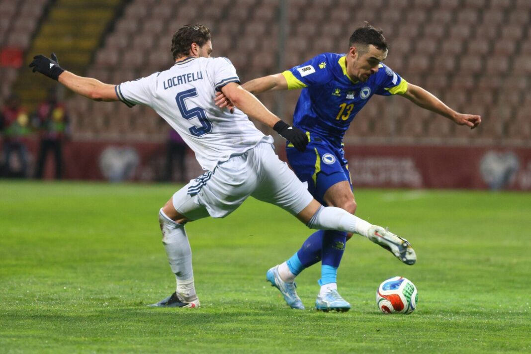 UŽIVO/ BiH – Italija 0:1, gosti dobili crveni karton! UŽIVO/ BiH – Italija 0:1, gosti dobili crveni karton!