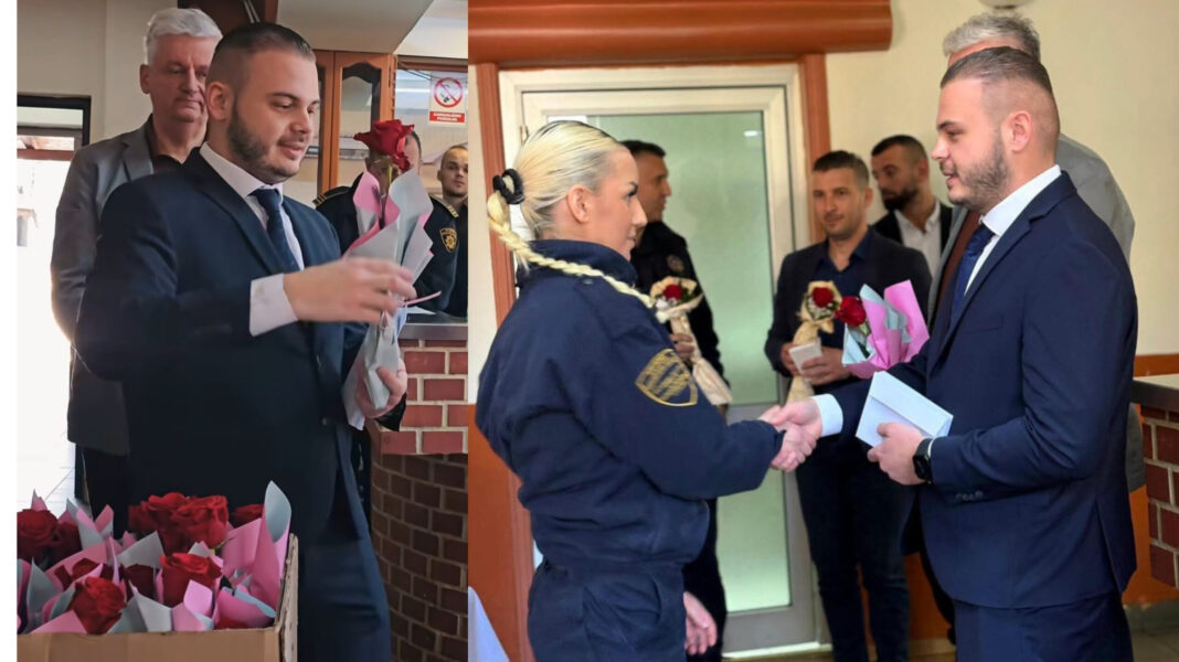 Zaposlenice KPZ Zenica dobile ružu i 100 KM za Dan žena Zaposlenice KPZ Zenica dobile ružu i 100 KM za Dan žena