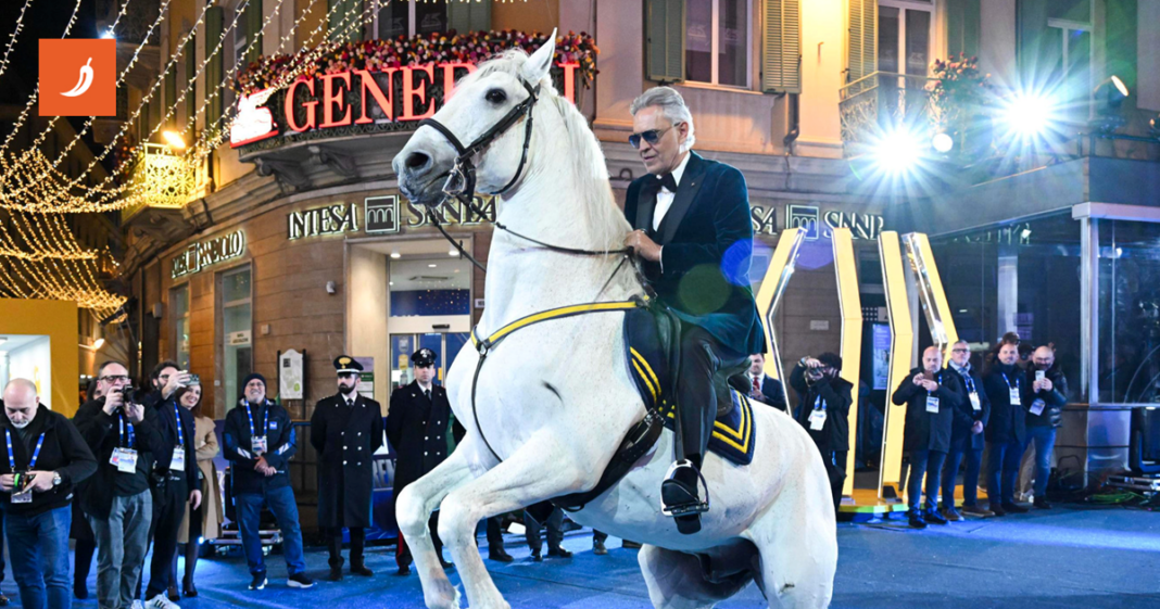 Andrea Bocelli (67) na Sanremo stigao na konju