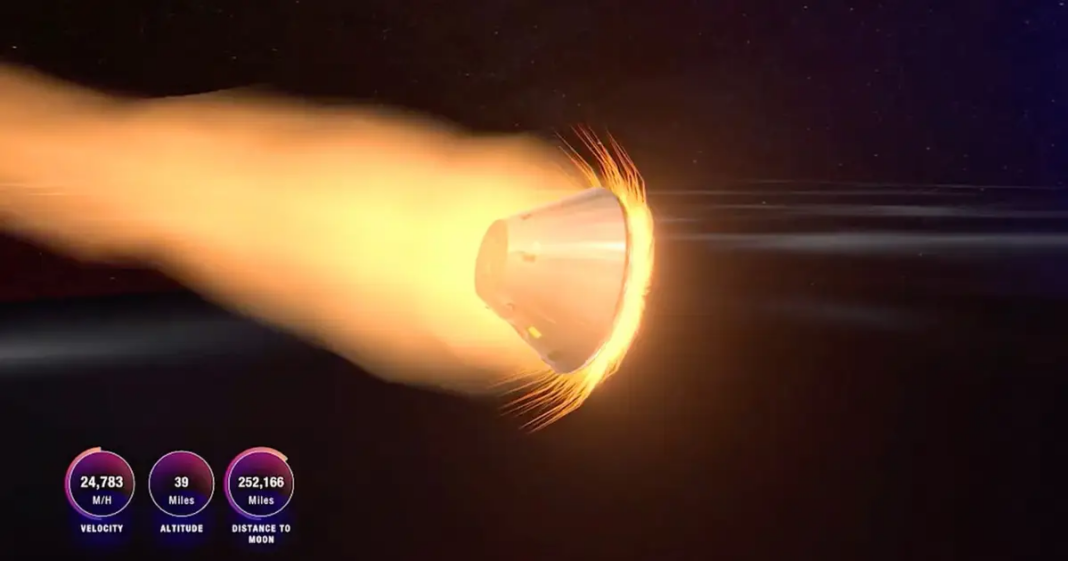 6 MINUTA STRAHA Astronauti se vraćaju. Kapsula će im ‘gorjeti’ 2800°C dok jure 40.000 km/h 6 MINUTA STRAHA Astronauti se vraćaju. Kapsula će im 'gorjeti' 2800°C dok jure 40.000 km/h