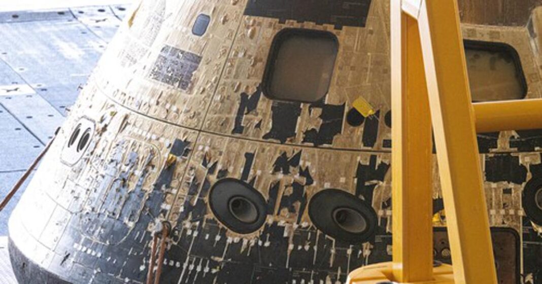 Kako svemirska letjelica Orion izdržava temperaturu od 2700 °C, dvostruko veću od temperature lave Kako svemirska letjelica Orion izdržava temperaturu od 2700 °C, dvostruko veću od temperature lave