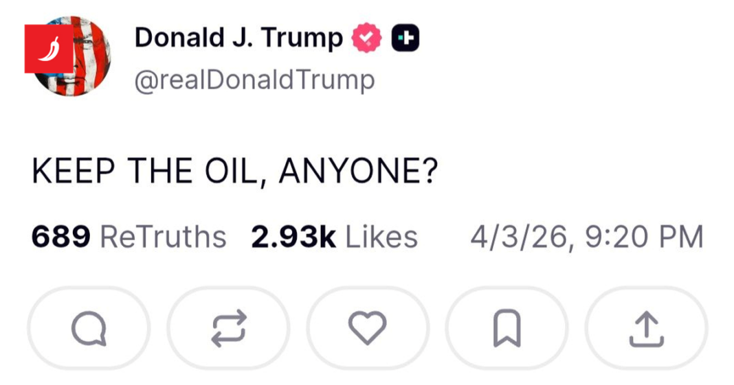 Trump odjednom: DA ZADRŽIMO NAFTU? HOĆE NETKO? Trump odjednom: DA ZADRŽIMO NAFTU? HOĆE NETKO?