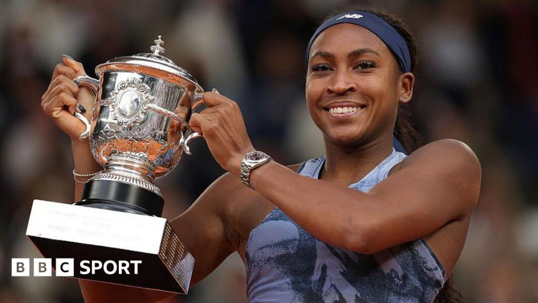 French Open 2026: Datumi, raspored, izvlačenje, novčana nagrada i kako pratiti Roland Garros na BBC-u Coco Gauff of United States with the Coupe Suzanne Lenglen trophy