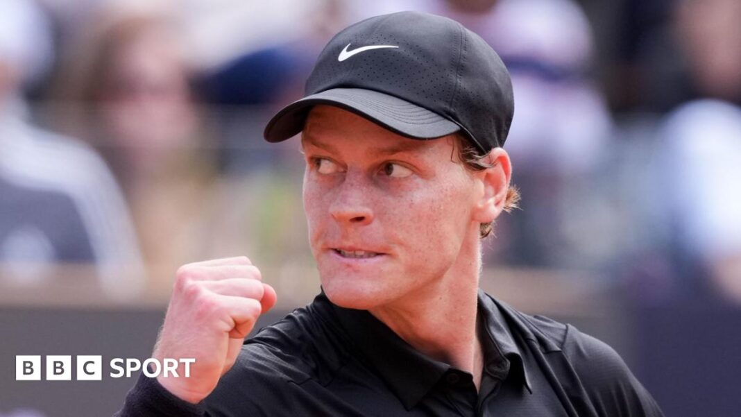 Jannik Sinner: Svetski broj jedan ravan Novak Đoković osvojio rekord za napredak na Otvorenom prvenstvu Italije Rory McIlroy speaking at a news conference prior to the start of the US PGA Championship at Aronimink in Pennsylvania